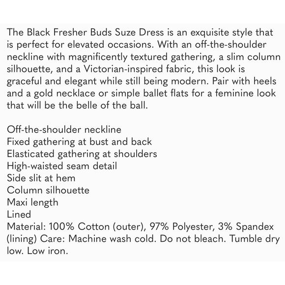 TUCKERNUCK black fresher buds Suze dress NWT Size 0 - Picture 11 of 13